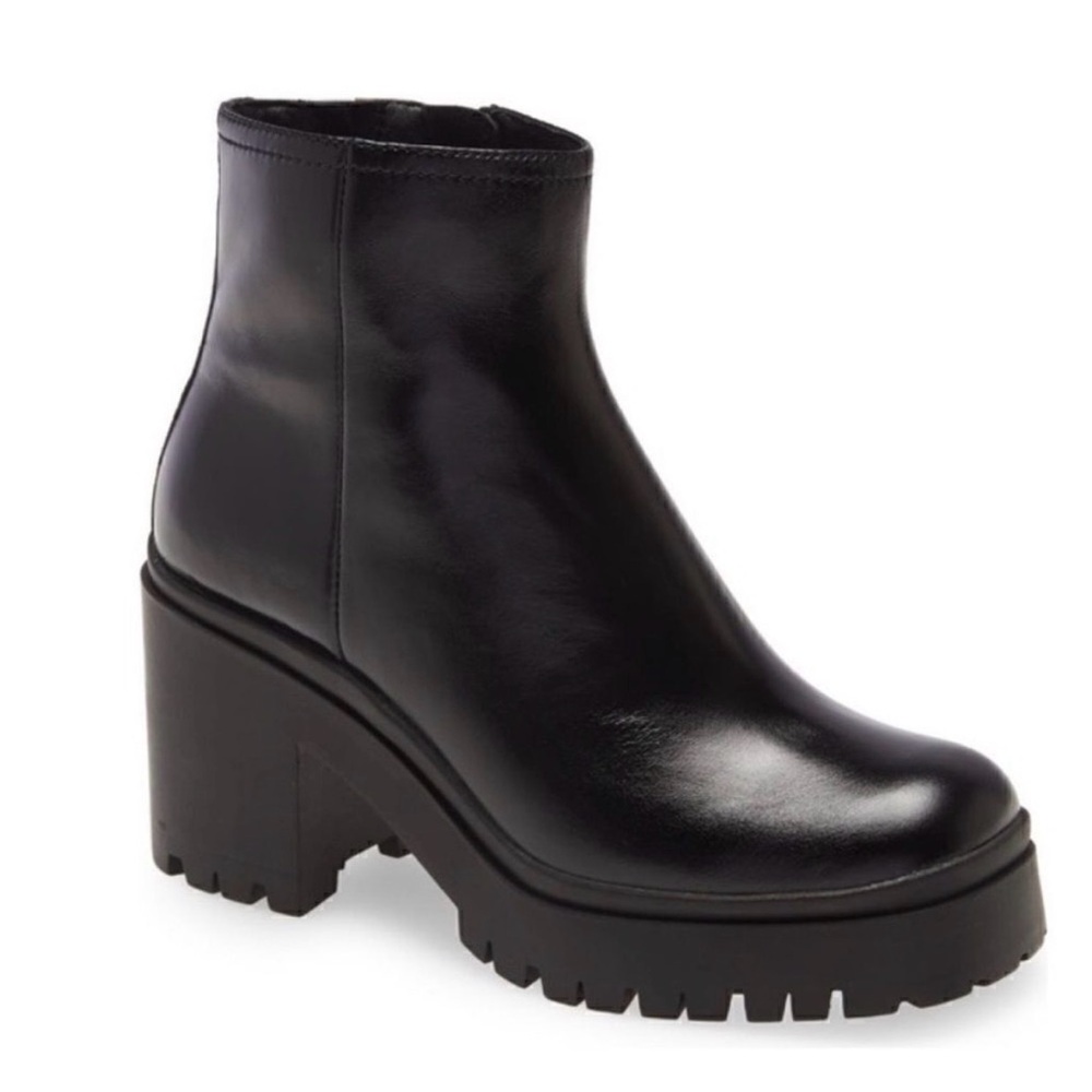 Jeffrey Campbell Women's Anemone Lug Sole Boots in Black Size 10